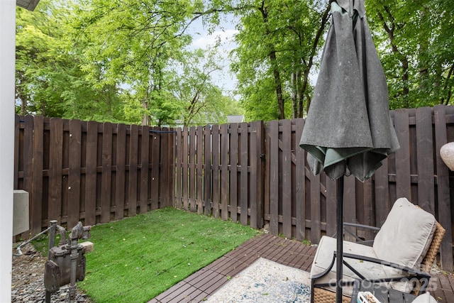 1766 Forest Side Ln, Charlotte, NC 28213 - view of yard featuring a fenced backyard