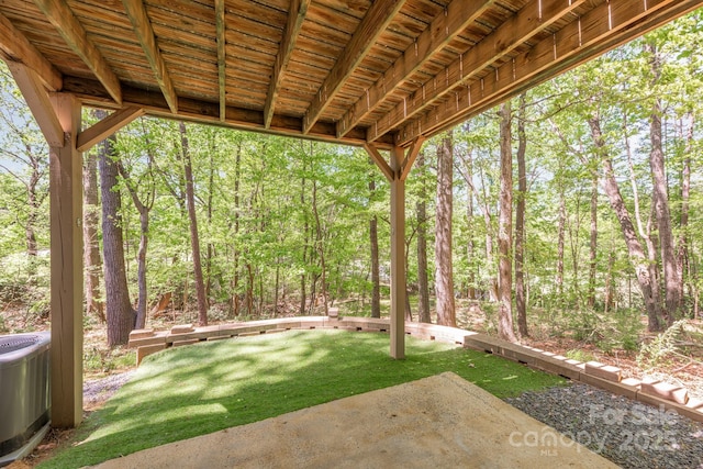 9012 Saint Thomas Ln, Charlotte, NC 28277 - view of yard with a patio area and central AC