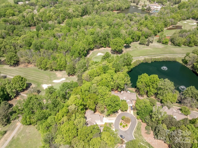 9012 Saint Thomas Ln, Charlotte, NC 28277 - bird's eye view featuring a water view and golf course view