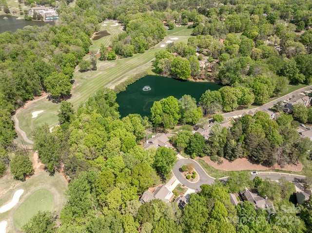 9012 Saint Thomas Ln, Charlotte, NC 28277 - birds eye view of property with a water view and golf course view