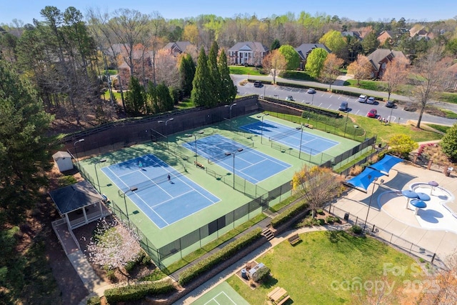 birds eye view of property