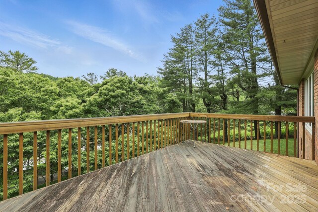 174 Sunny Knoll Ln, Boone, NC 28607 - view of wooden terrace