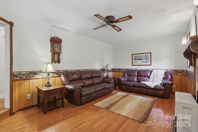 137 Clint Lewis Rd, Boone, NC 28607 - living room featuring ceiling fan and wood finished floors
