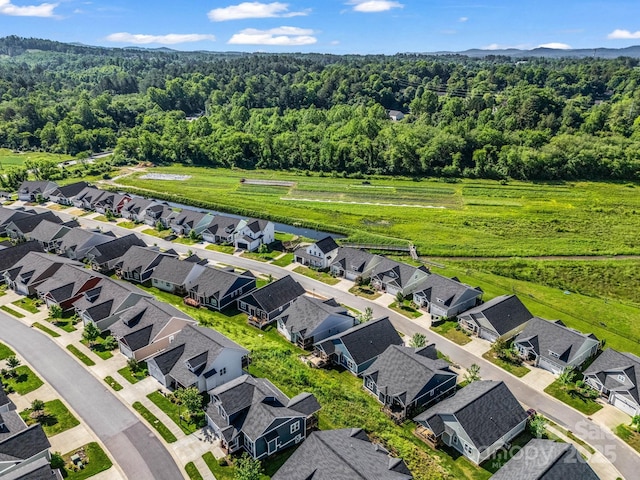231 Leyland Cir, Hendersonville, NC 28792 - aerial view of residential area featuring a heavily wooded area