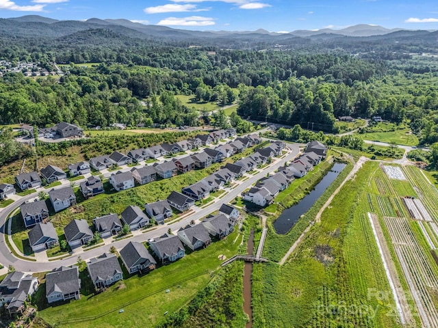 231 Leyland Cir, Hendersonville, NC 28792 - aerial view of property's location featuring a heavily wooded area and a water and mountain view