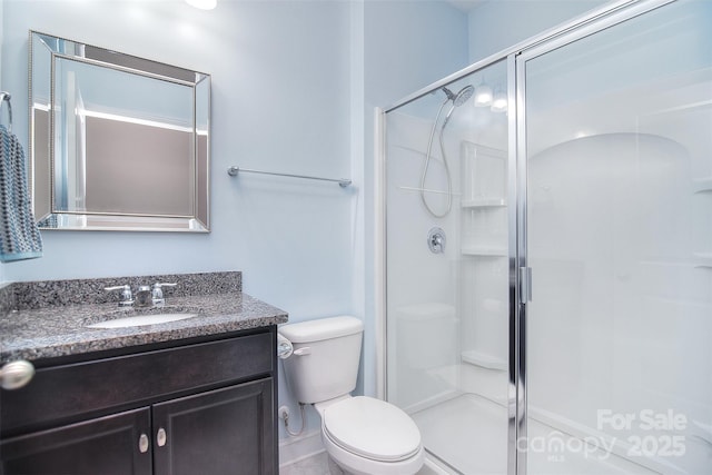 2014 Burton Point Ct, Waxhaw, NC 28173 - bathroom featuring a stall shower and vanity