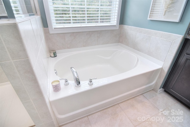2014 Burton Point Ct, Waxhaw, NC 28173 - bathroom with a bath and tile patterned floors