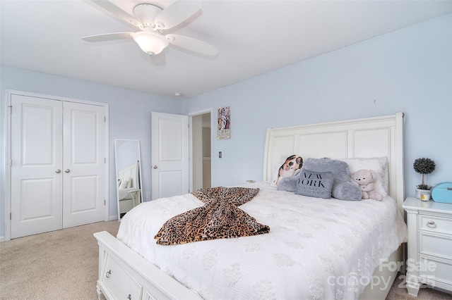 2014 Burton Point Ct, Waxhaw, NC 28173 - carpeted bedroom with a closet and a ceiling fan