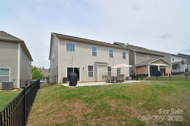 2014 Burton Point Ct, Waxhaw, NC 28173 - back of property with a patio and a fenced backyard