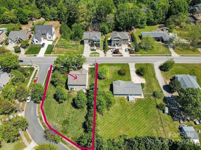birds eye view of property featuring a residential view