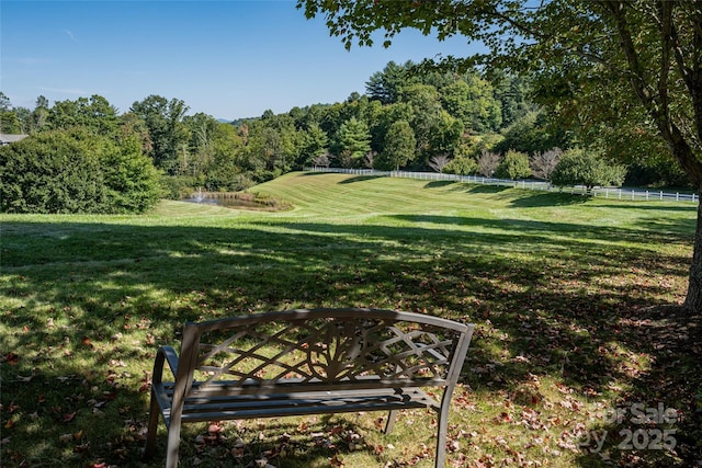 view of home's community featuring a lawn