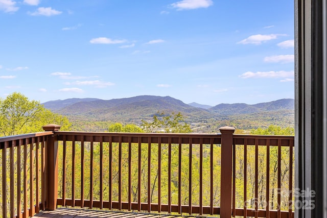 view of mountain feature