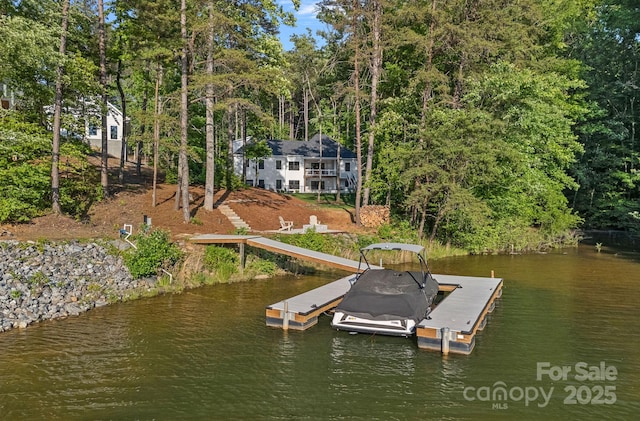 127 Holt Ln, Mooresville, NC 28117 - view of dock featuring a water view