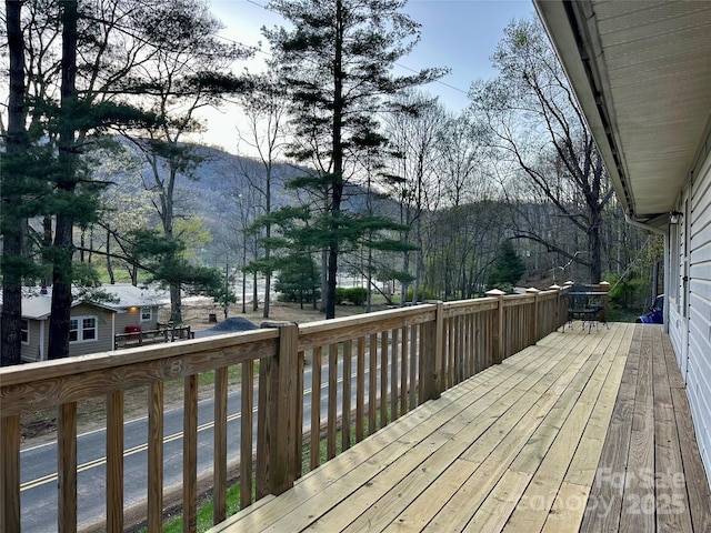 5381 State Highway 197 S Unit 3, Burnsville, NC 28714 - deck featuring a mountain view