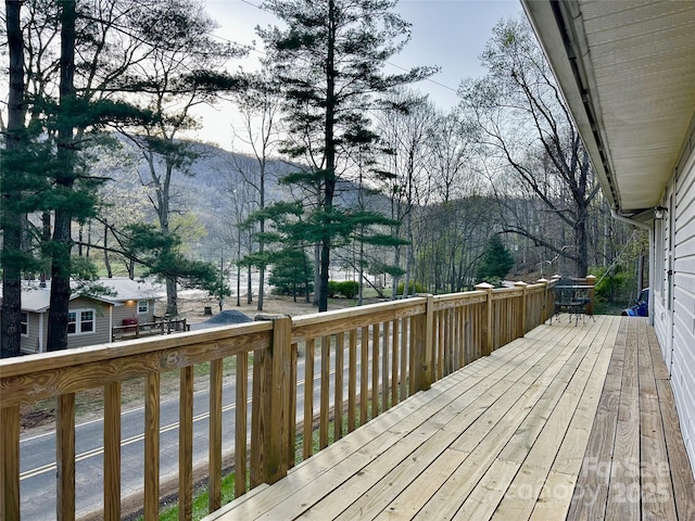 5381 State Highway 197 S Unit 3, Burnsville, NC 28714 - deck with a mountain view