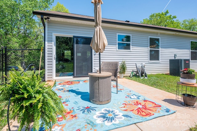 3121 Suffolk Dr, Shelby, NC 28152 - view of patio with central AC unit