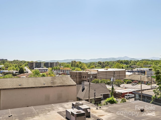 exterior space with a mountain view