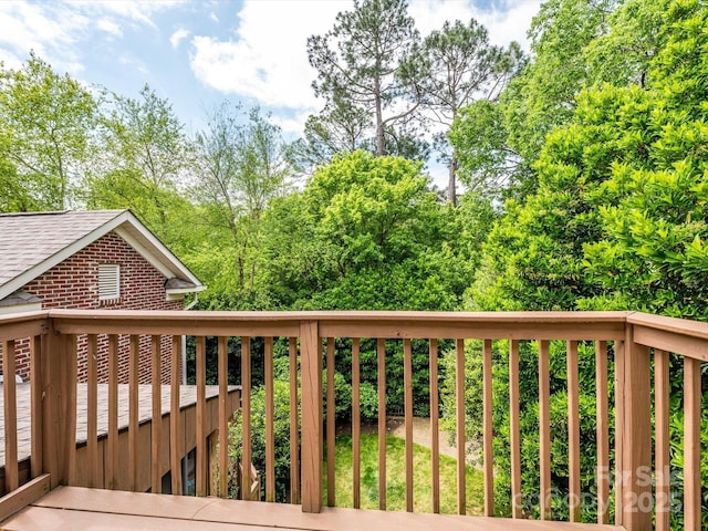 1596 Clayton Dr, Charlotte, NC 28203 - view of wooden terrace