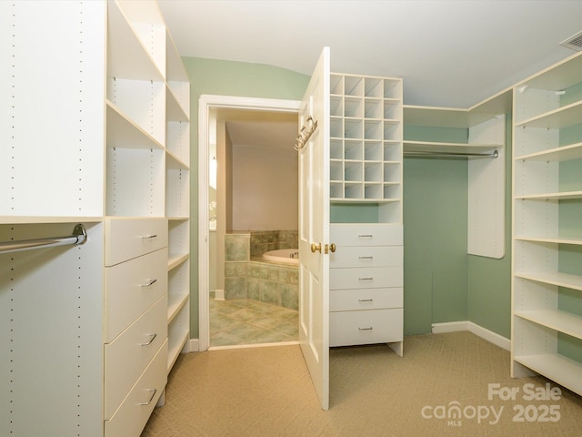 1596 Clayton Dr, Charlotte, NC 28203 - walk in closet with light carpet