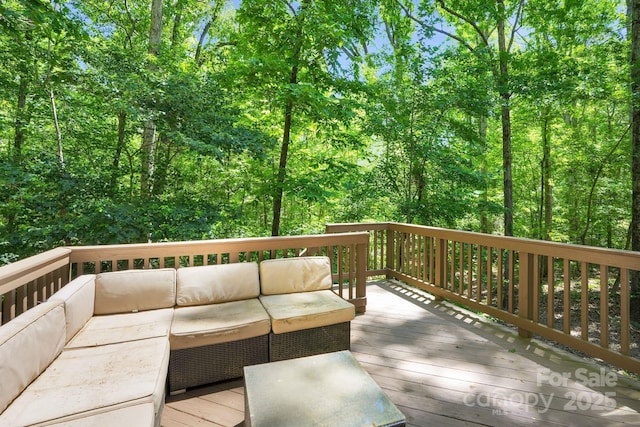 2417 Labelle Dr, Waxhaw, NC 28173 - deck featuring an outdoor living space