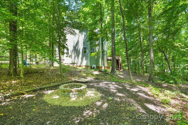 2417 Labelle Dr, Waxhaw, NC 28173 - view of yard featuring a fire pit