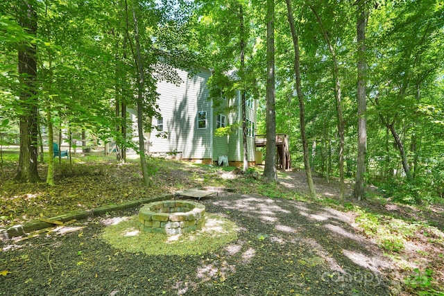 2417 Labelle Dr, Waxhaw, NC 28173 - view of yard featuring a fire pit