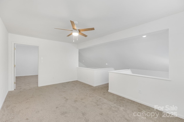 6523 Clavell Ln Unit I, Charlotte, NC 28210 - carpeted empty room featuring baseboards and a ceiling fan