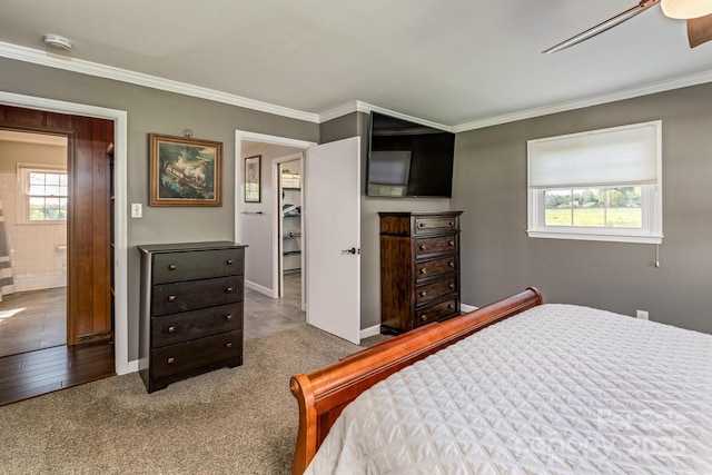 153 Coachman Loop, Statesville, NC 28625 - bedroom featuring ornamental molding, baseboards, and carpet flooring