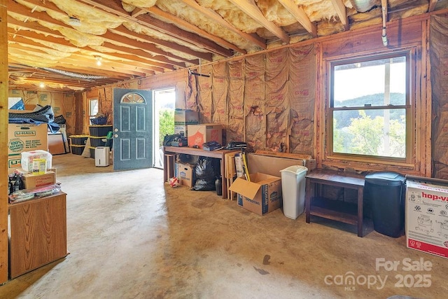 view of basement