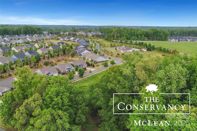 bird's eye view with a residential view