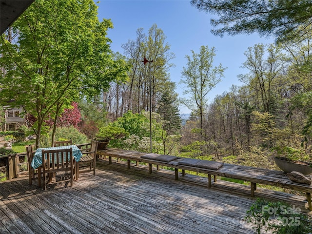 view of deck