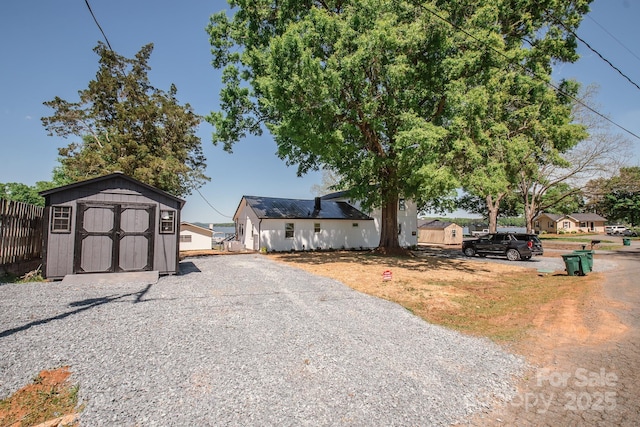 451 S Strand Dr, Norwood, NC 28128 - exterior space featuring gravel driveway