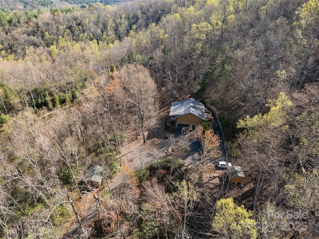 aerial view with a view of trees