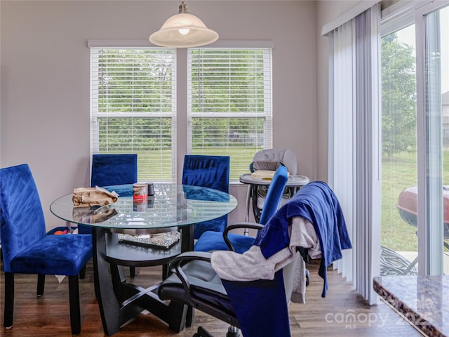 14727 Choate Cir Unit 2, Charlotte, NC 28273 - dining area with wood finished floors