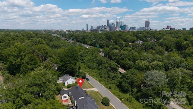2138 Revolution Park Dr, Charlotte, NC 28208 - drone / aerial view of skyline and a forest