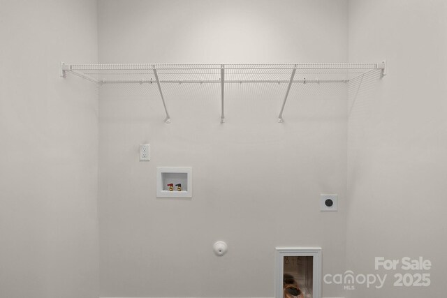 1811 Wildwood Dr, Charlotte, NC 28214 - laundry room featuring electric dryer hookup, washer hookup, and hookup for a gas dryer
