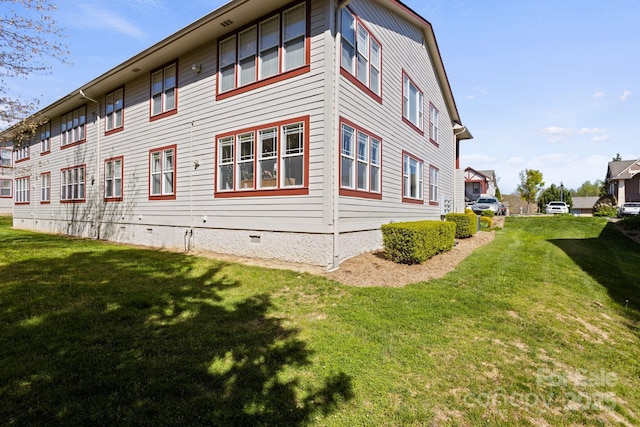 1201 Deermouse Way, Hendersonville, NC 28792 - view of side of home featuring a lawn and crawl space