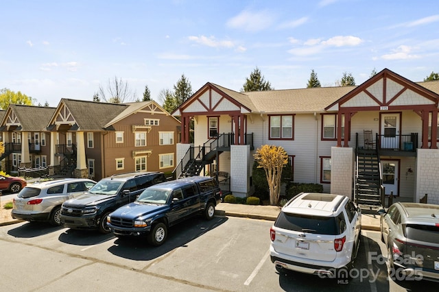 1201 Deermouse Way, Hendersonville, NC 28792 - townhome / multi-family property with stairs and uncovered parking