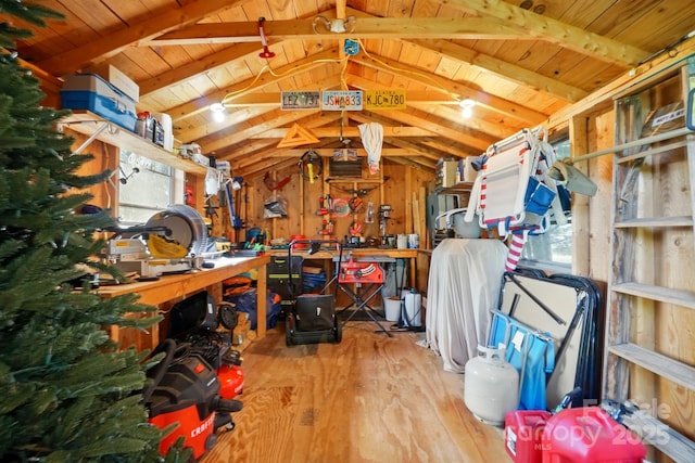 view of storage