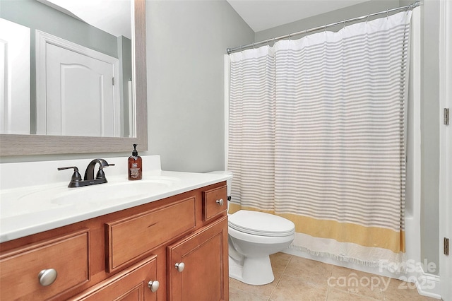 1105 Hoyle Ln, Waxhaw, NC 28173 - bathroom featuring toilet, vanity, and tile patterned floors