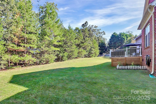 1105 Hoyle Ln, Waxhaw, NC 28173 - view of yard featuring a deck