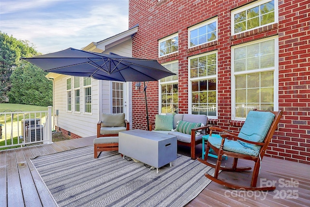 1105 Hoyle Ln, Waxhaw, NC 28173 - deck with outdoor lounge area