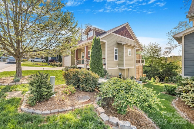 30 Asher Ln, Arden, NC 28704 - view of home's exterior with driveway and a garage