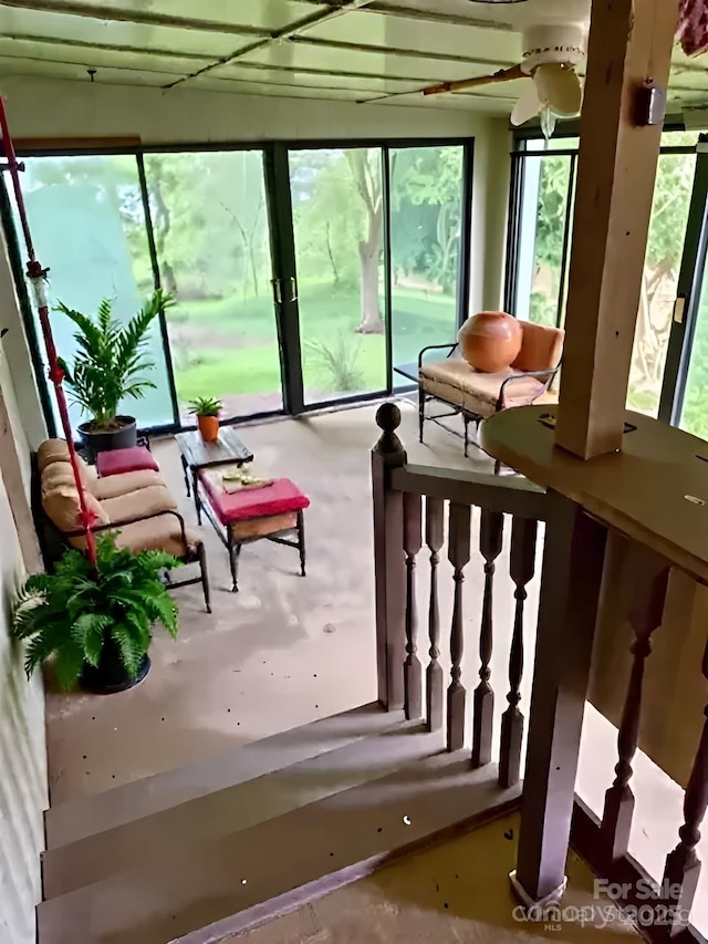 6000 S Main St, Salisbury, NC 28147 - sunroom featuring finished concrete floors