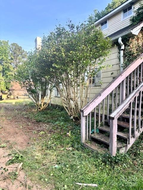 6000 S Main St, Salisbury, NC 28147 - view of yard featuring stairs