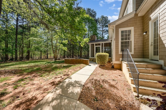 108 Bare Foot Ln, Mooresville, NC 28117 - view of yard featuring a sunroom