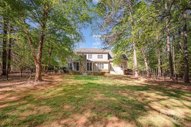 108 Bare Foot Ln, Mooresville, NC 28117 - view of yard with a fenced backyard