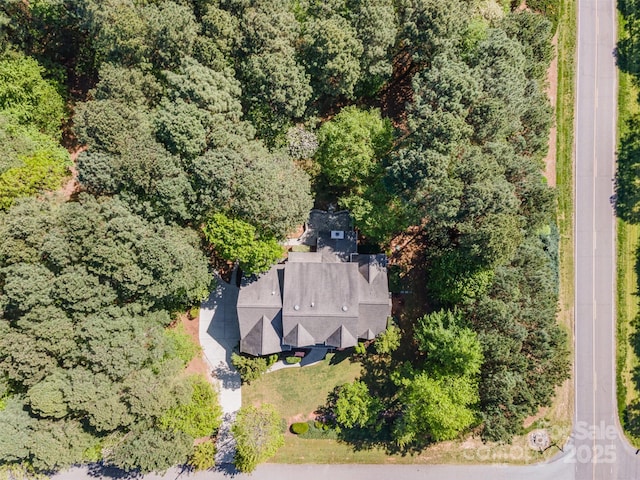 108 Bare Foot Ln, Mooresville, NC 28117 - aerial view featuring a wooded view