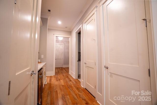 724 Ideal Way, Charlotte, NC 28203 - corridor with light wood-style floors and recessed lighting