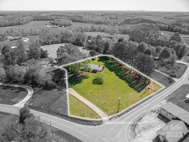 3340 Wrenwood Dr, Newton, NC 28658 - birds eye view of property featuring a wooded view